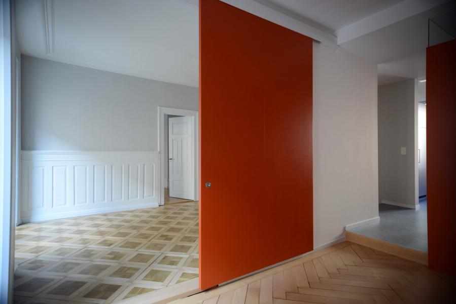 Orange Trennwand